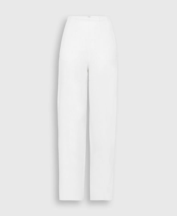 Wool Trousers Balta in White, Women's (Size 28)
