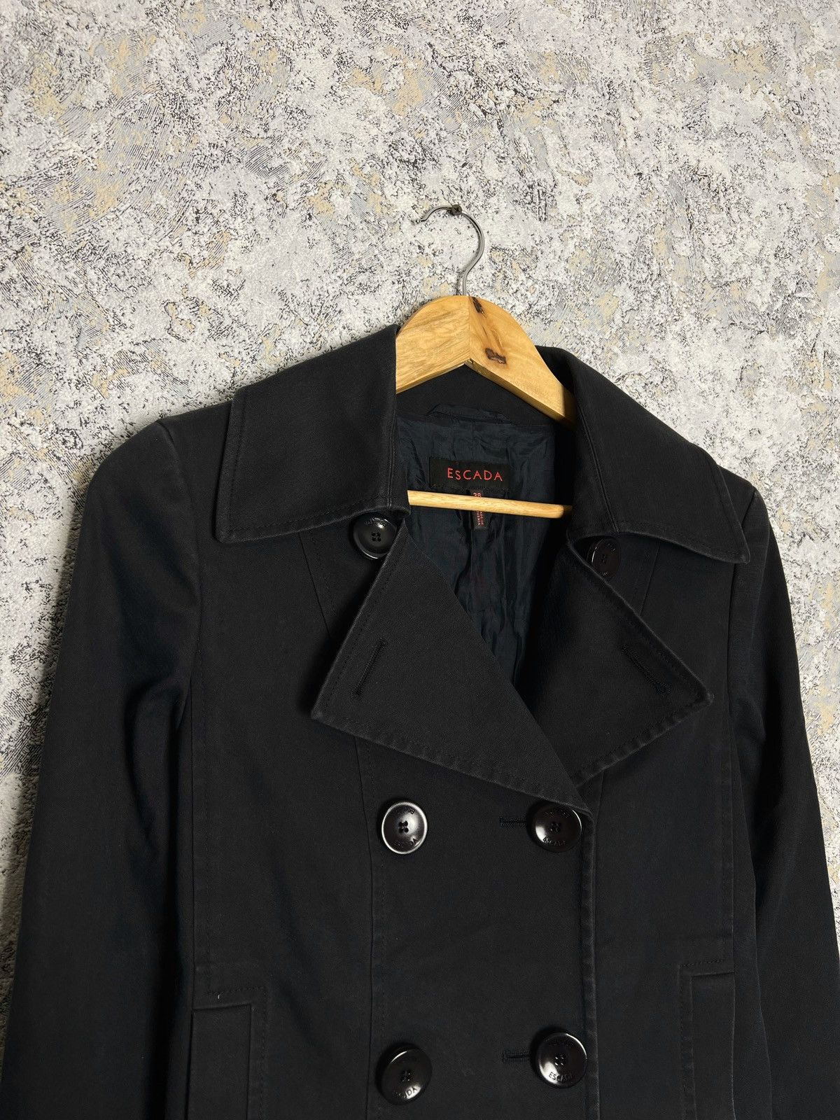 Escada × Escada Sport Escada Vintage Women's Size 36 Denim Coat Jacket Germany Size M / US 6-8 / IT 42-44 - 2 Thumbnail