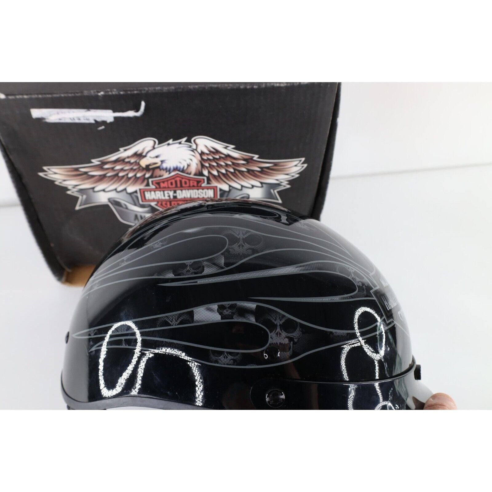 Harley Davidson × Vintage Deadstock Vintage Y2K 2004 Harley Davidson Skull Helmet Size ONE SIZE - 3 Thumbnail