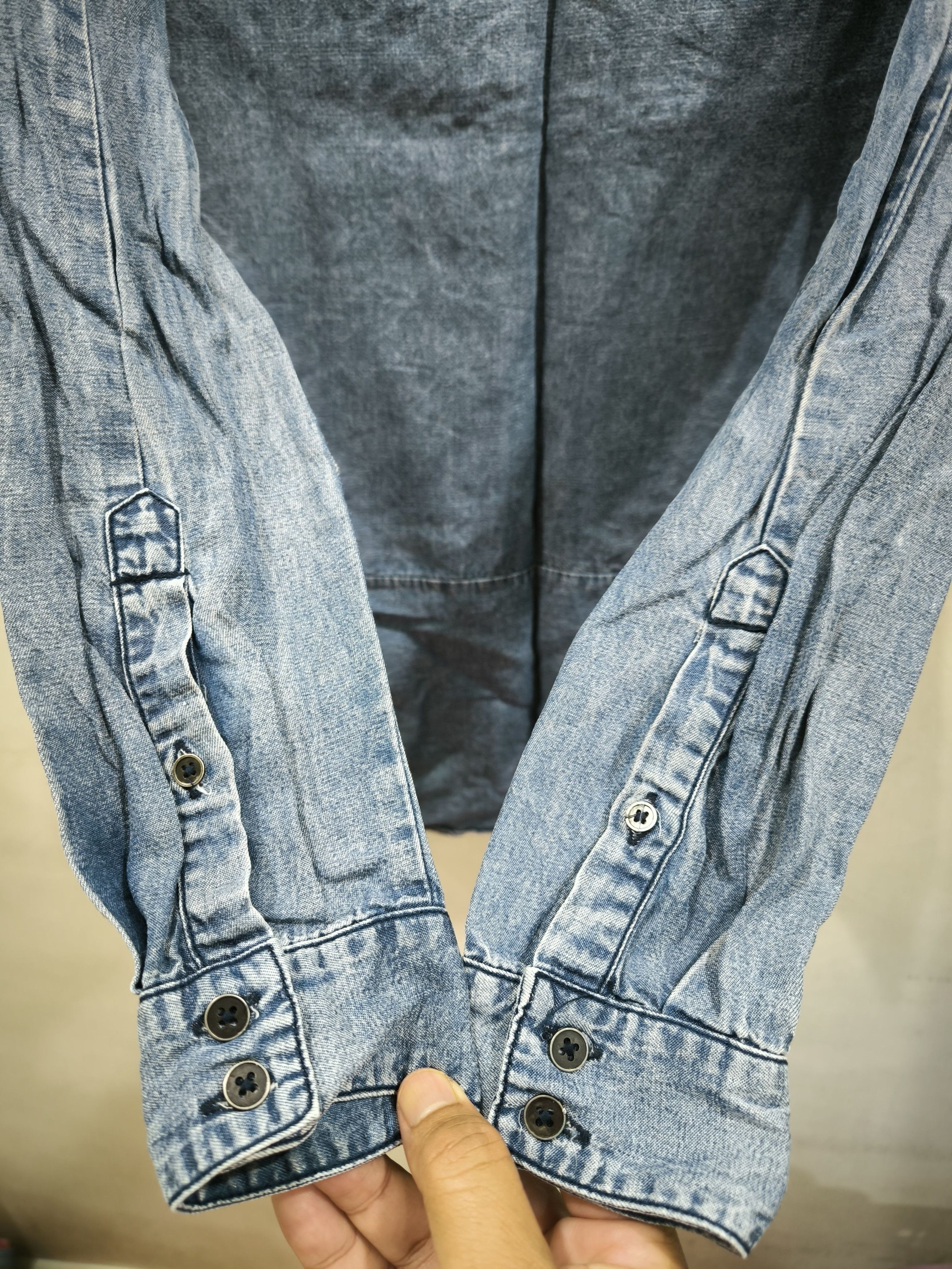 Stussy Distressed Stussy Button Up Jeans Long sleeve Shirt Size S / US 4 / IT 40 - 15 Thumbnail