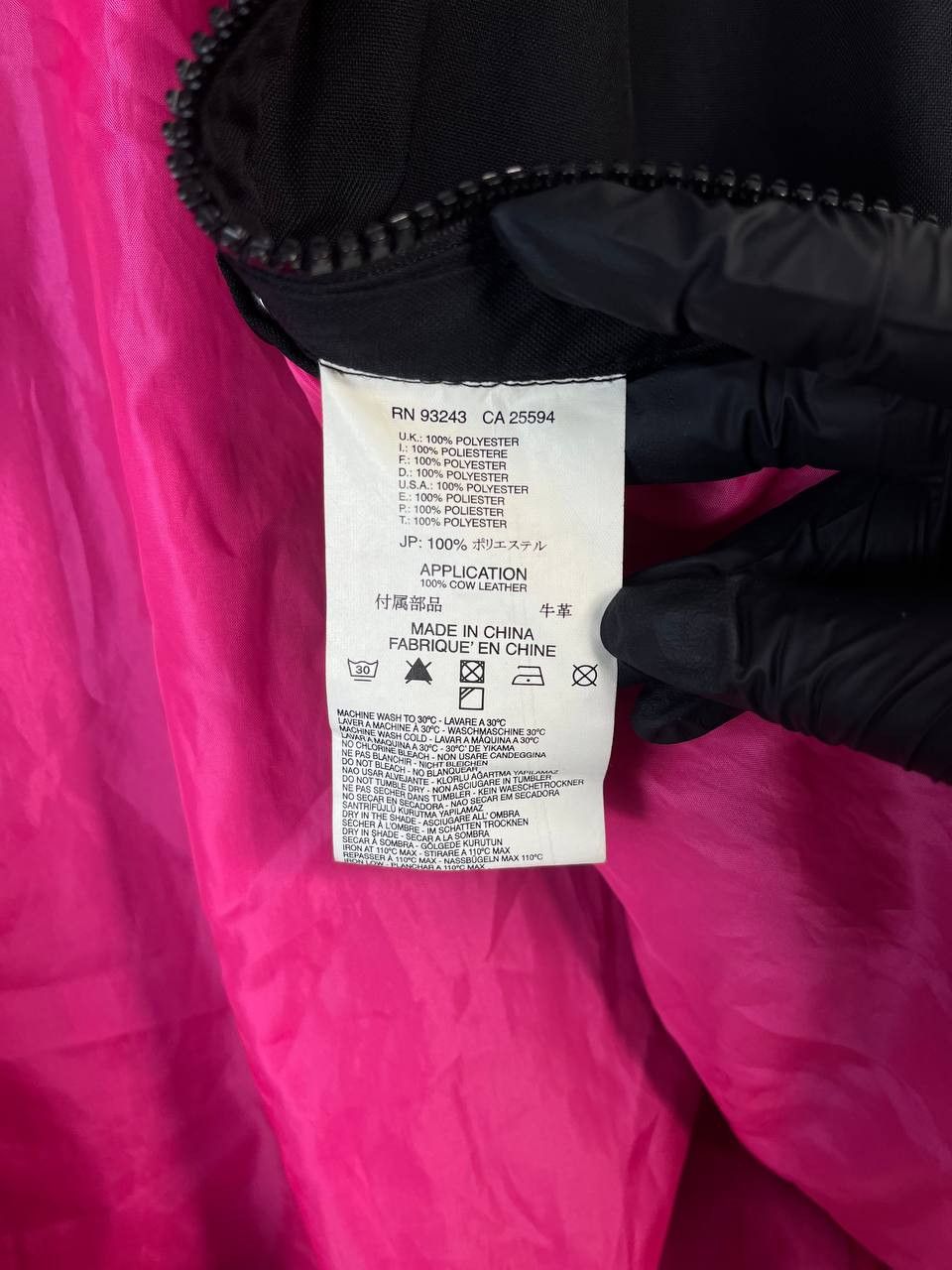 Diesel DIESEL 1978 ONLY THE BRAVE BOMBER JACKET BLACK PINK SIZE XL Size US XL / EU 56 / 4 - 7 Thumbnail