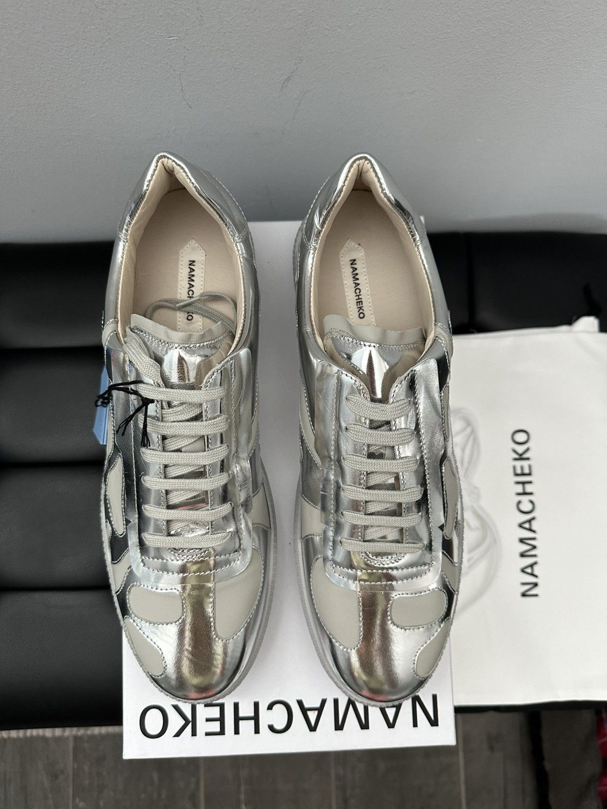 Namacheko Namacheko AW22 Murabi GAT Sneakers Silver Size US 10 / EU 43 - 3 Thumbnail