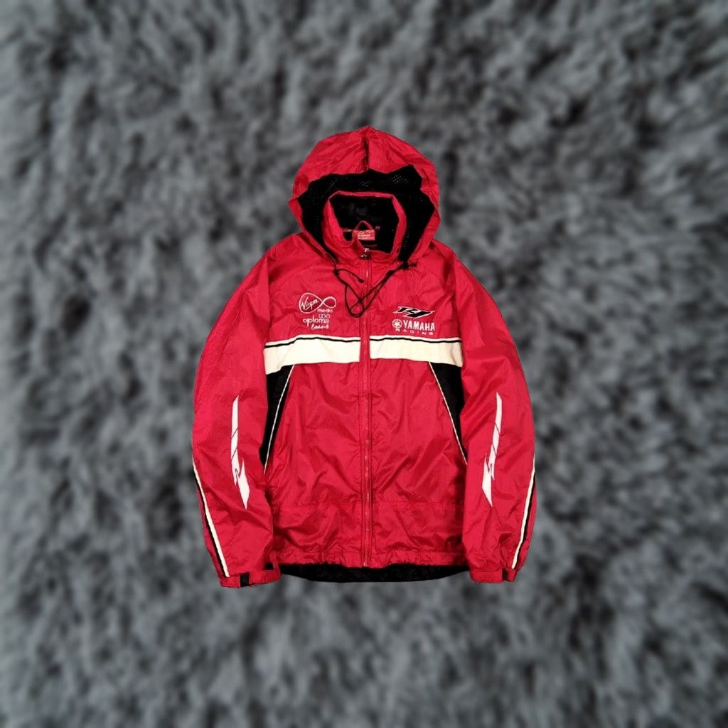 Yamaha VINTAGE Yamaha Racing Windbreaker Jacket Mens L Red Logo 90s Windbreaker Full Zip All Seasons Vintage Yamaha Racing Jacket Size US L / EU 52-54 / 3 - 1 Thumbnail