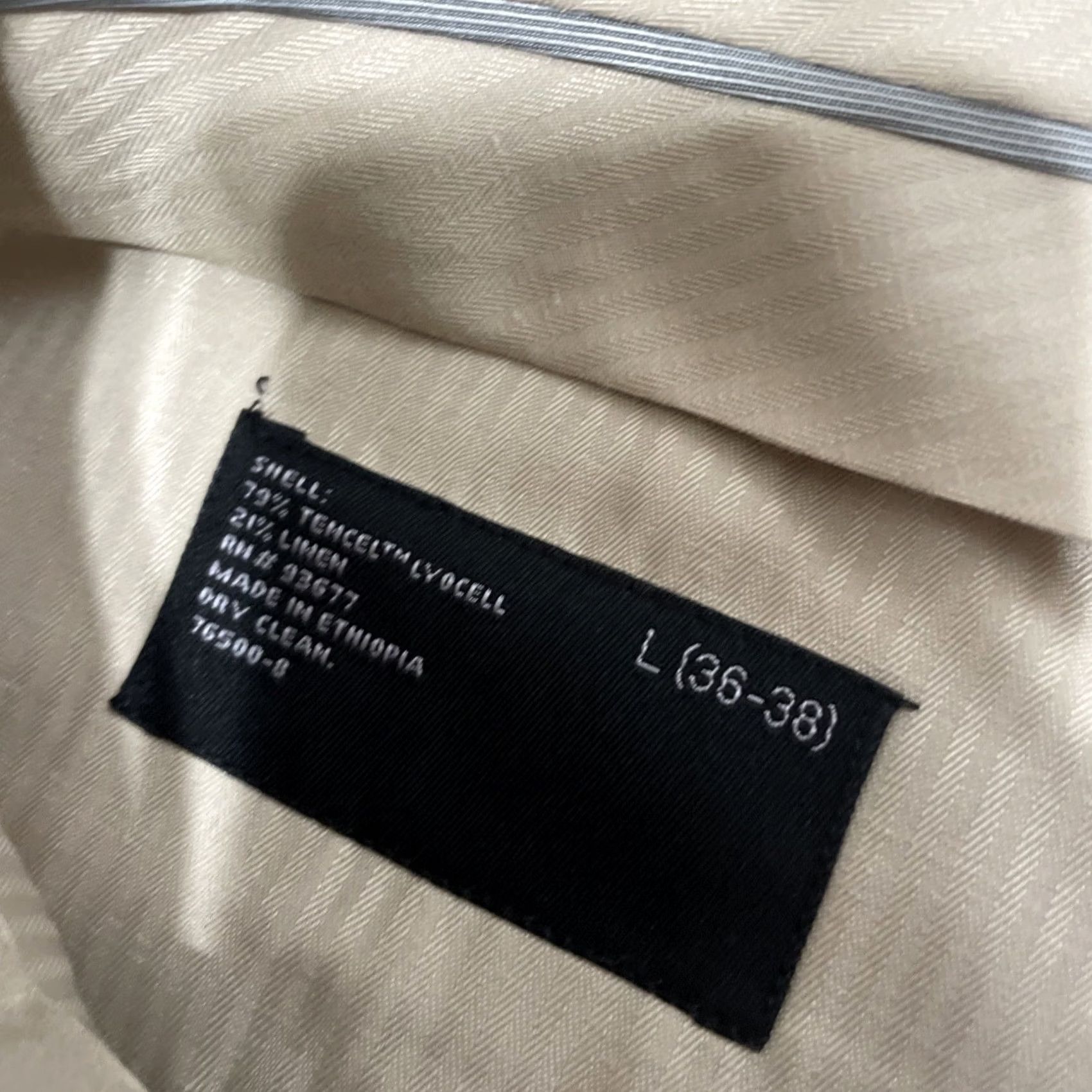 Vintage J. Ferrar Linen Pants Men L 36 38 Brown Shiny Beachy Preppy Tencel Lightweight Dress Pants Slim/Flat Front Slim Fit Black? Size US 33 - 6 Thumbnail