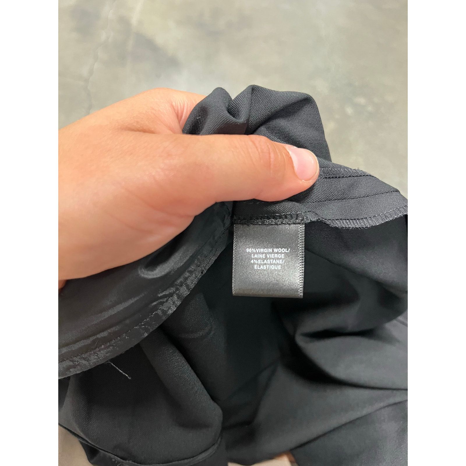 Lafayette 148 NWT Lafayette 148 Wool Straight Leg Black Career 10 Size 32" / US 10 / IT 46 - 8 Thumbnail