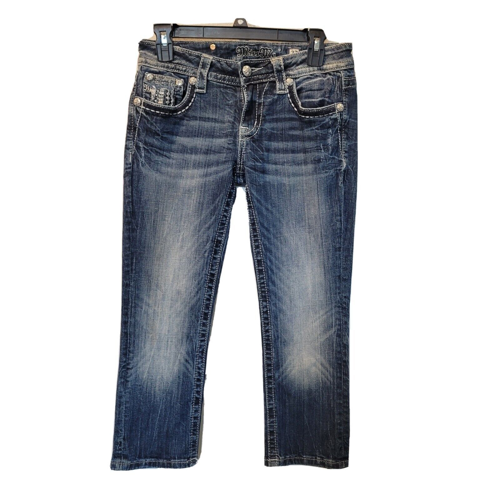 Miss Me Miss Me Jeans Womens Size 27 x 22L Cuffed Capri Size 27" / US 4 / IT 40 - 1 Thumbnail