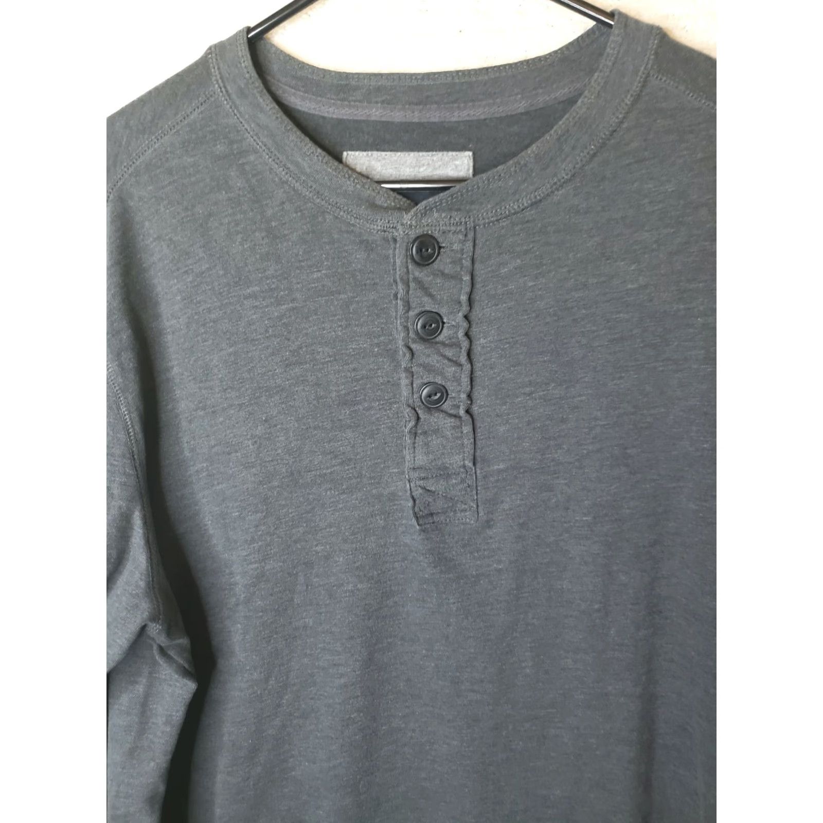 Vintage St. John's Bay Shirt Mens L Gray Long Sleeve Henley T Shirt Size US L / EU 52-54 / 3 - 3 Thumbnail