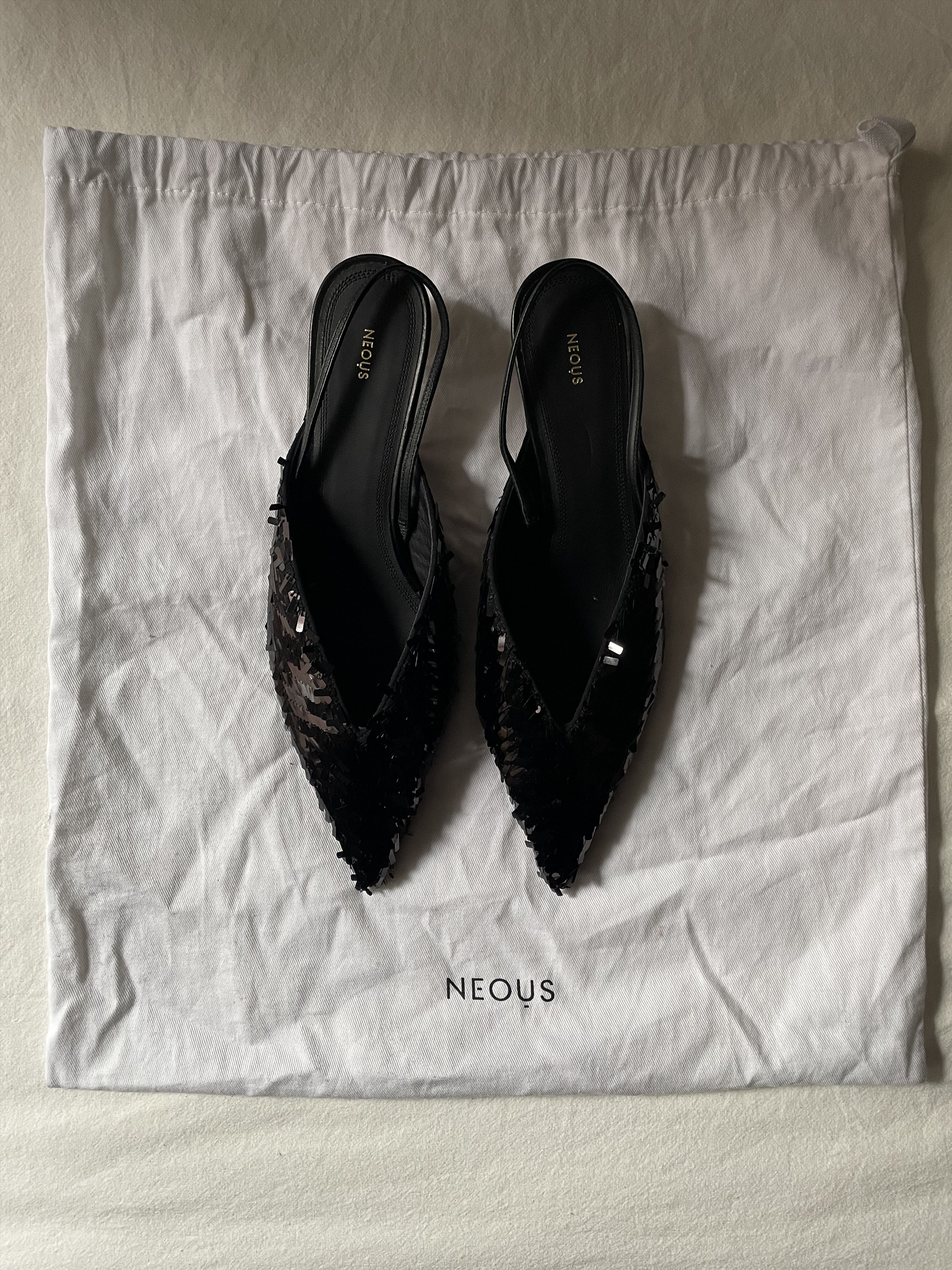 NEOUS Neous Sequin Mules Size US 7 / IT 37 - 6 Thumbnail