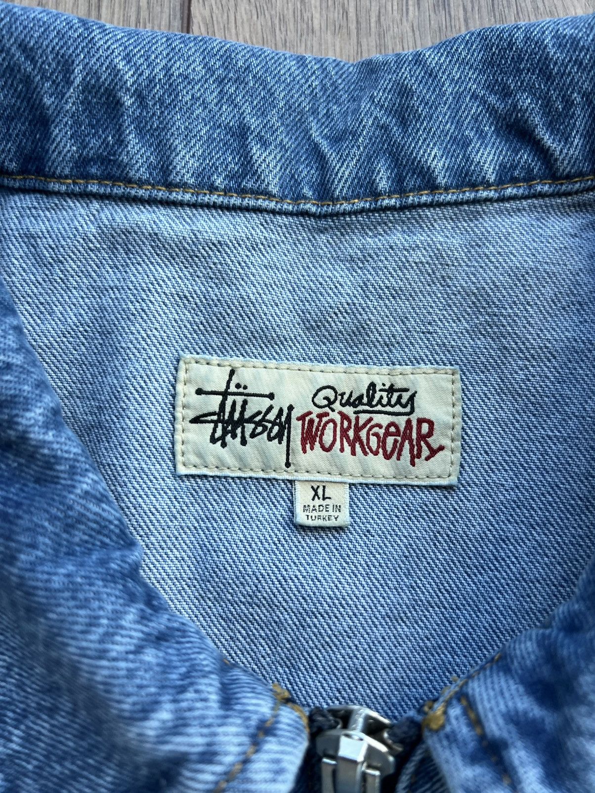 NOMA t.d × Stussy Stussy x Noma t.d. Denim Zip Work Jacket Blue XL Size US XL / EU 56 / 4 - 4 Thumbnail