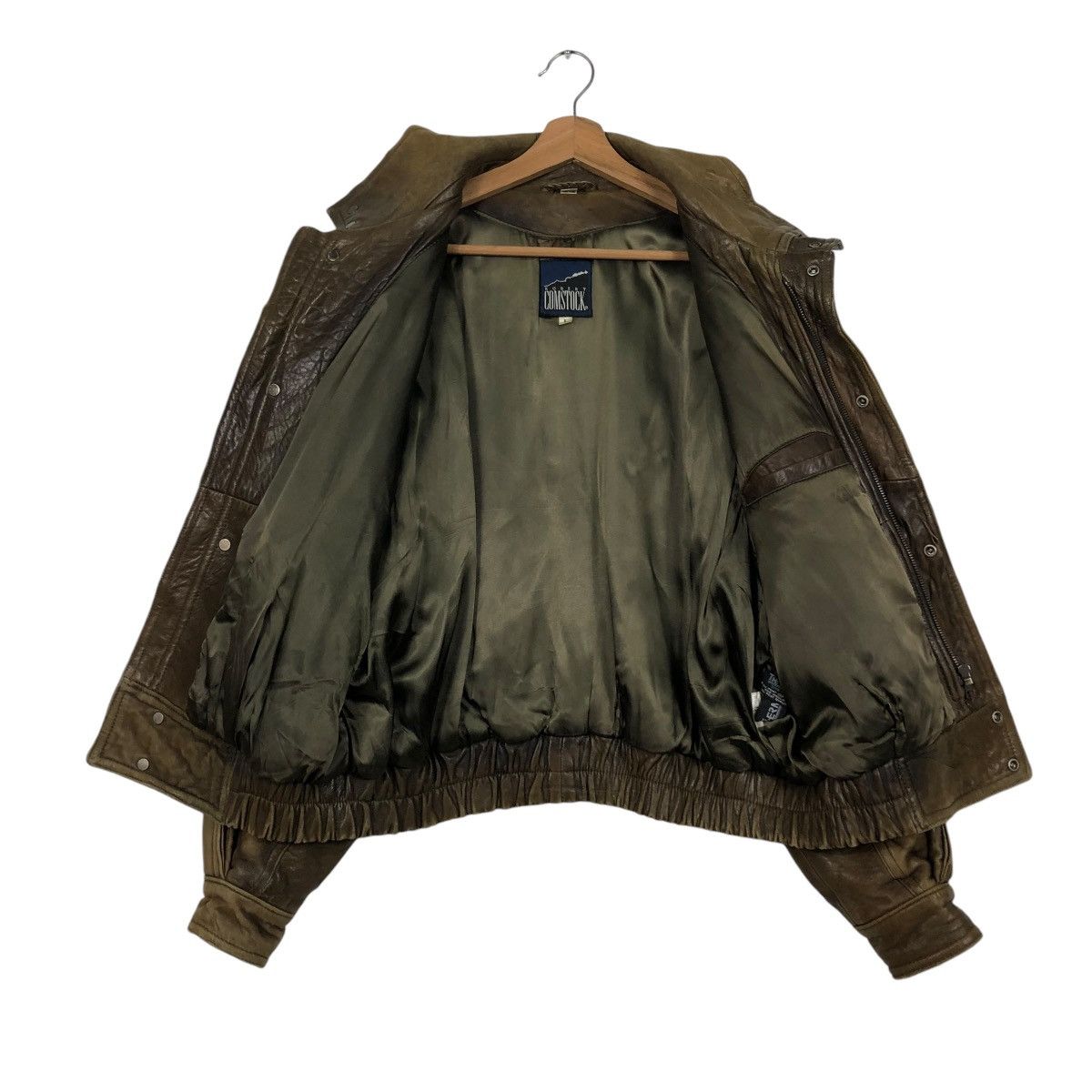 Robert Comstock VINTAGE BOMBER BIKER GENUINE LEATHER JACKET ROBERT COMSTOCK Size US L / EU 52-54 / 3 - 15 Thumbnail