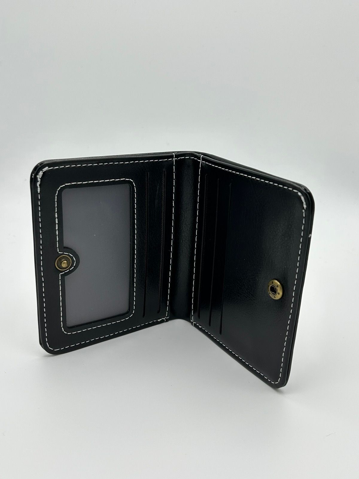 Japanese Brand Y2K Leather Cross Wallet (black) Size ONE SIZE - 5 Thumbnail