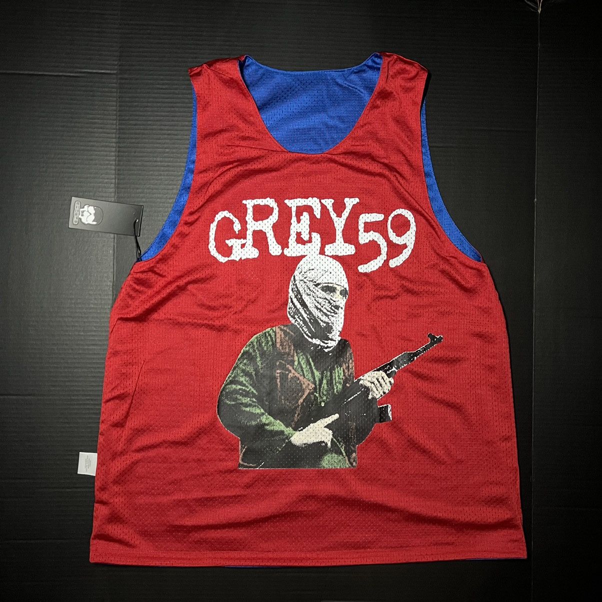 G59 Records G59 Infidel Reversible Basketball Warm Up Jersey - LG Size US L / EU 52-54 / 3 - 1 Thumbnail