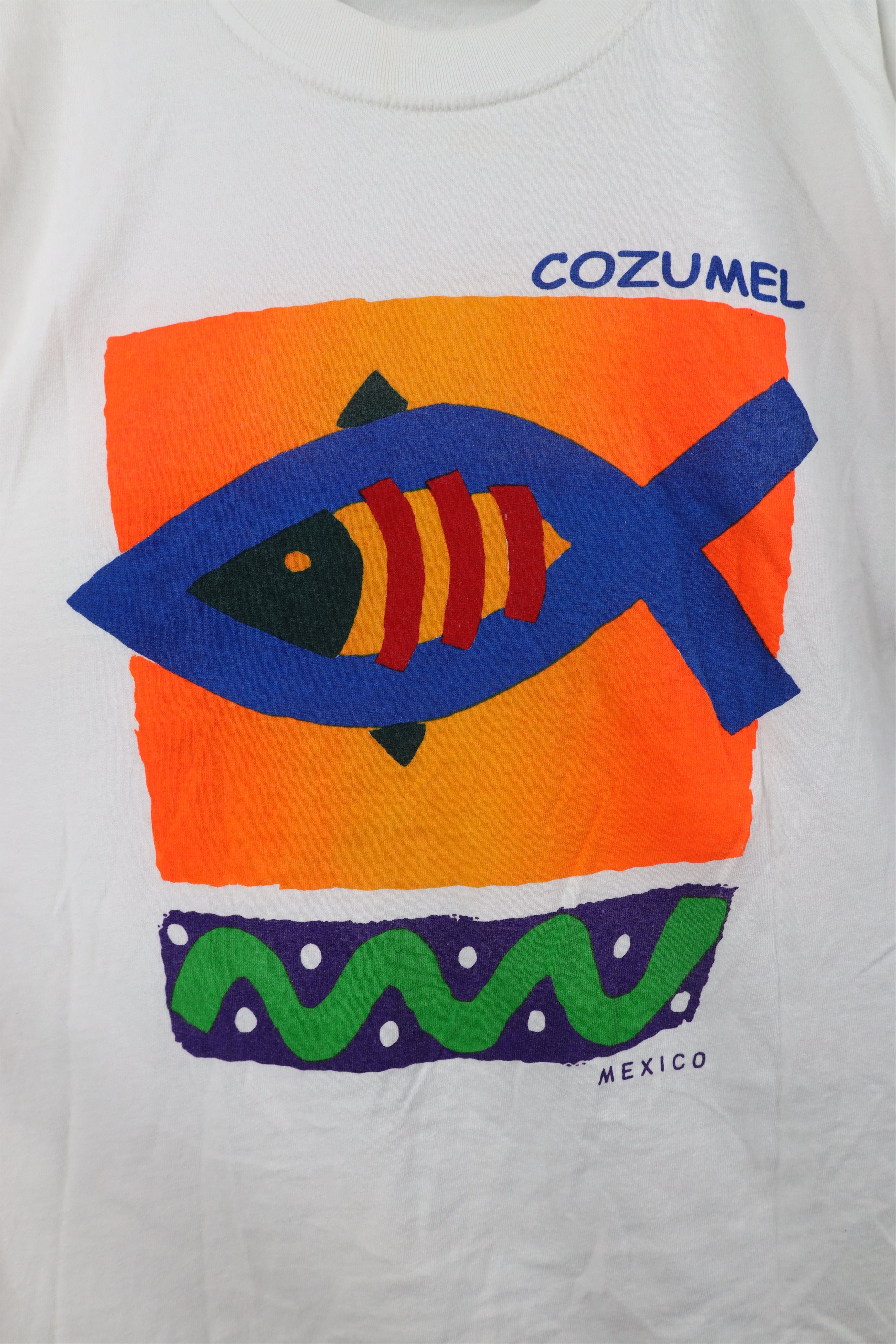 Vintage Vintage 90s Y2K Streetwear Art Fish Cozumel Mexico T-Shirt Size US L / EU 52-54 / 3 - 4 Thumbnail