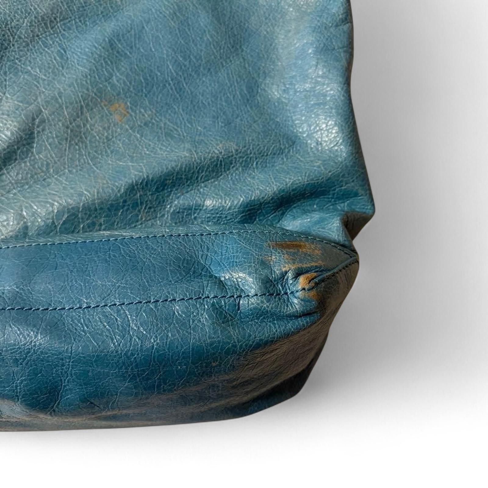Balenciaga Balenciaga - Blue Leather Shoulder Bag Size ONE SIZE - 6 Thumbnail