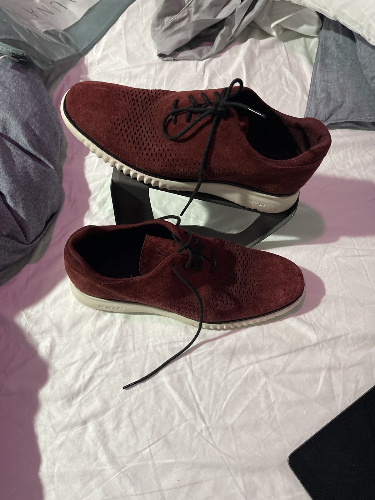 Cole Haan Men\'s 2.ZeroGrand Brown Suede Wingtip Oxford Shoes- 11.5M - New in Box Cole Haan Men main image 3