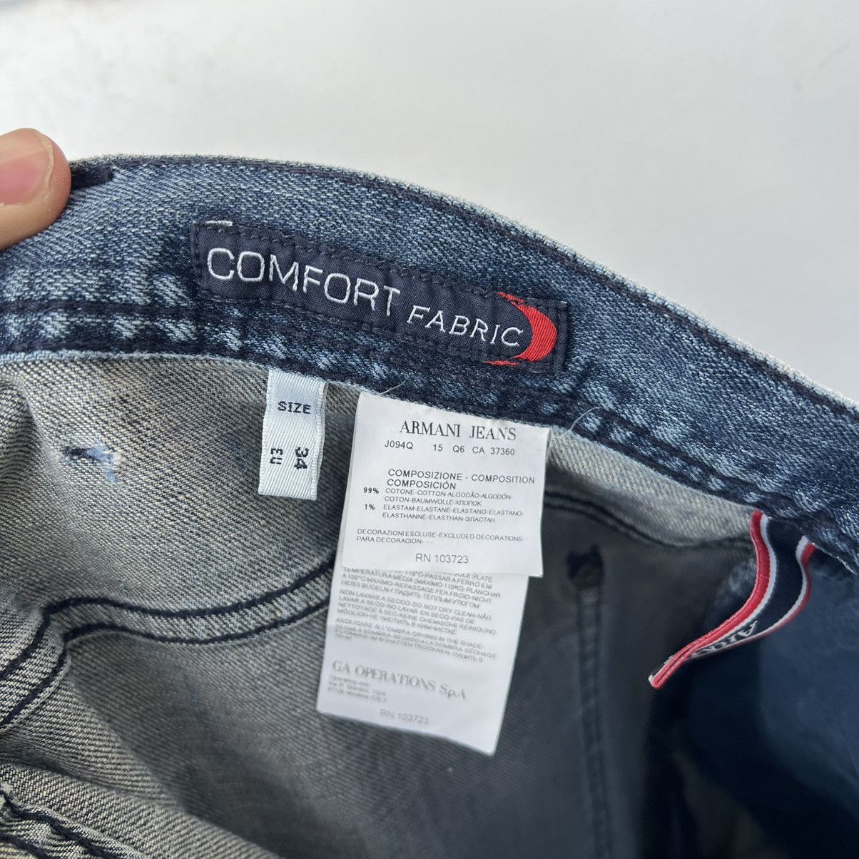 Armani Armani big logo jeans Size US 34 / EU 50 - 12 Thumbnail