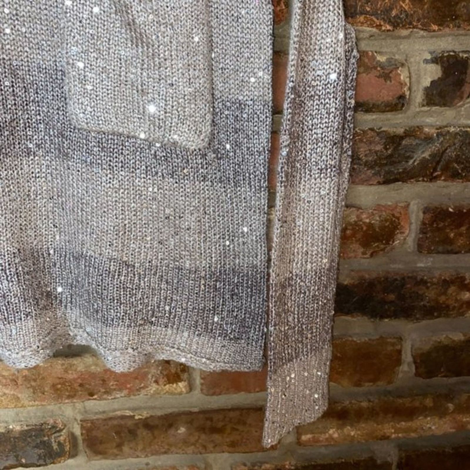 Other Nicole Alexander Striped Sequined Loose Knit Sweater Small Size S / US 4 / IT 40 - 3 Thumbnail