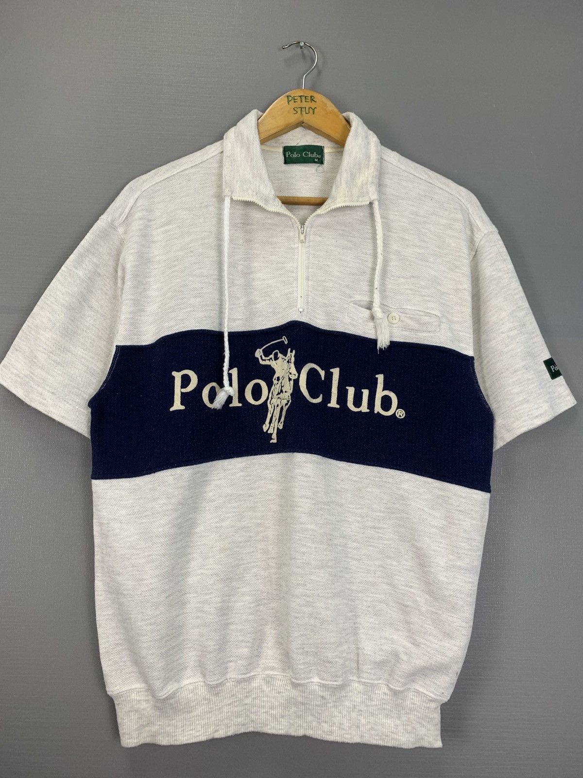 Vintage Vintage Polo Club Sweatshirt Short Sleeve Size US M / EU 48-50 / 2 - 2 Thumbnail