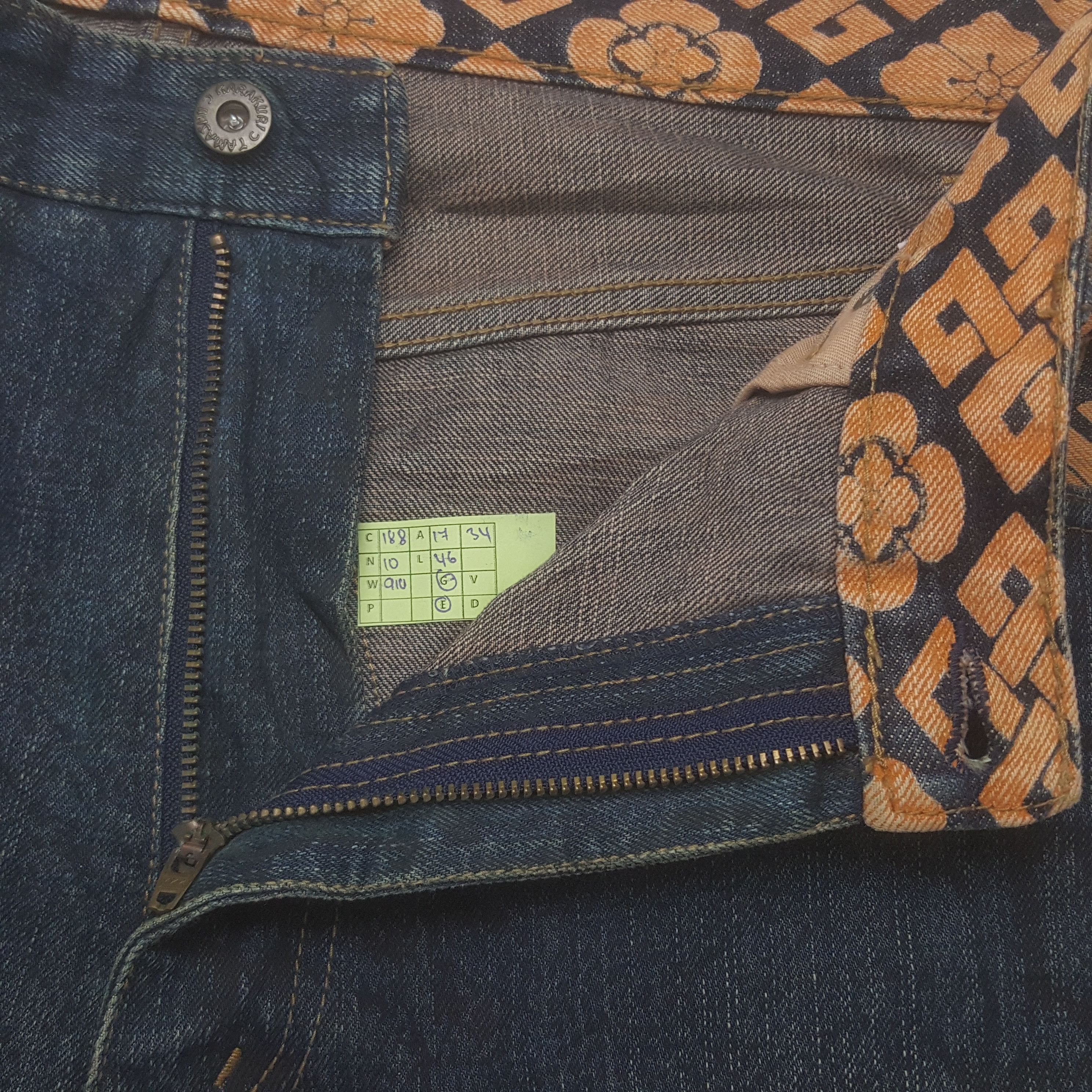 Japanese Brand Vintage Karakuri Tamashii Japanese Punk Sukajan Style Jeans Size US 34 / EU 50 - 7 Thumbnail