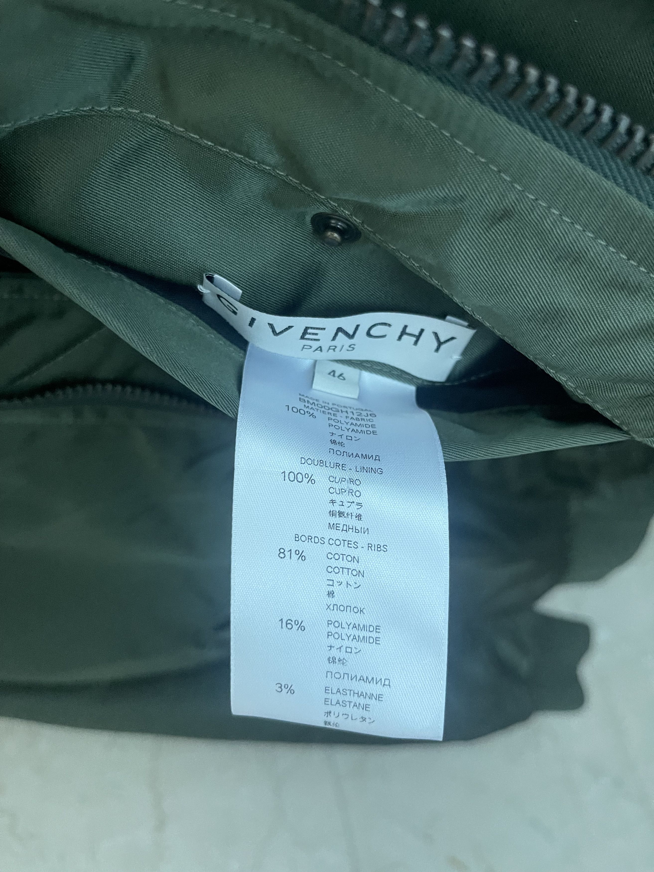 Givenchy Givenchy Green MA1 Bomber New With Tags Size US M / EU 48-50 / 2 - 10 Thumbnail