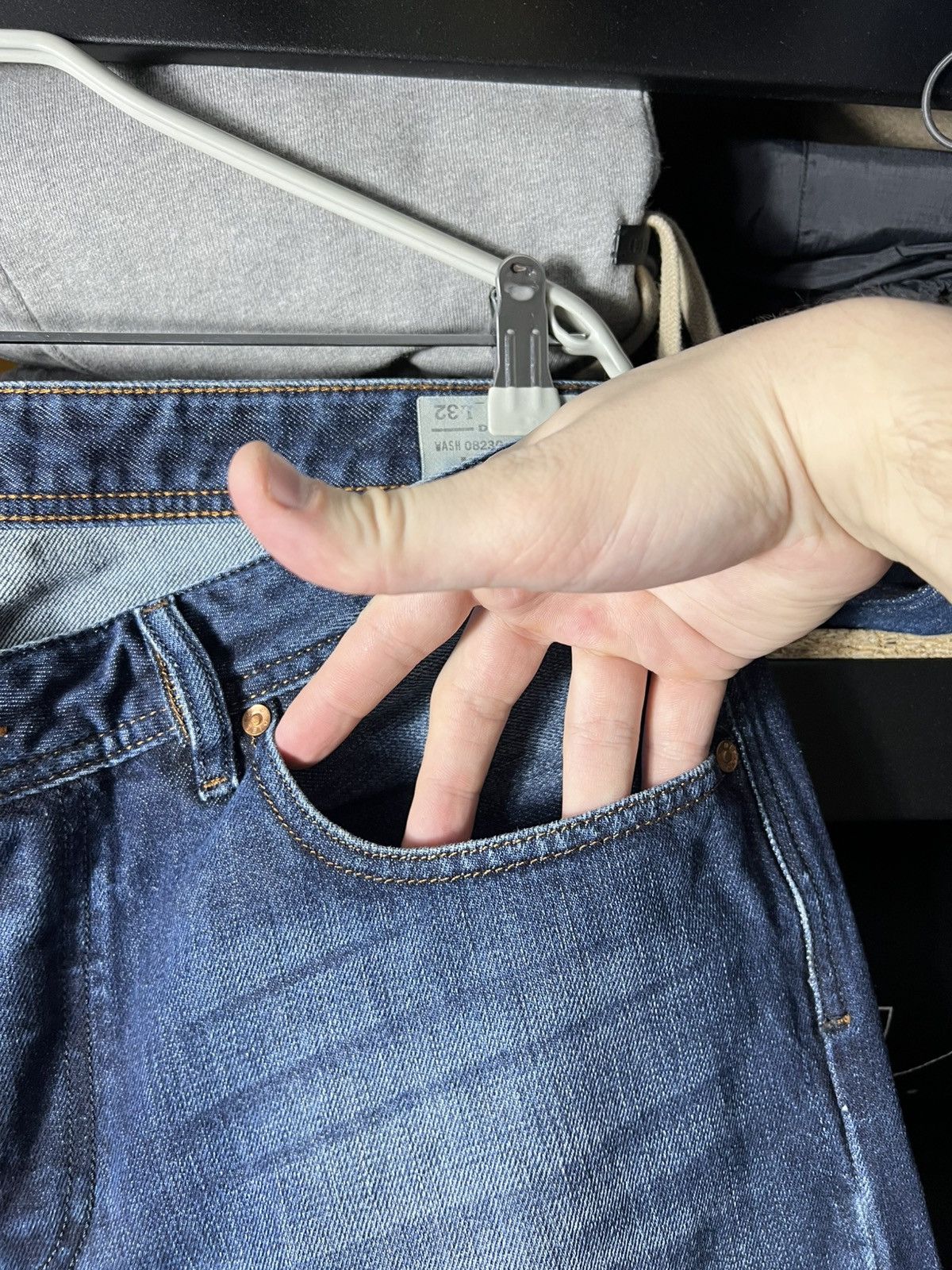 Diesel 🔥 Diesel Larkee Jeans W34 Regular Straight Fit Vintage Denim Size US 34 / EU 50 - 9 Thumbnail