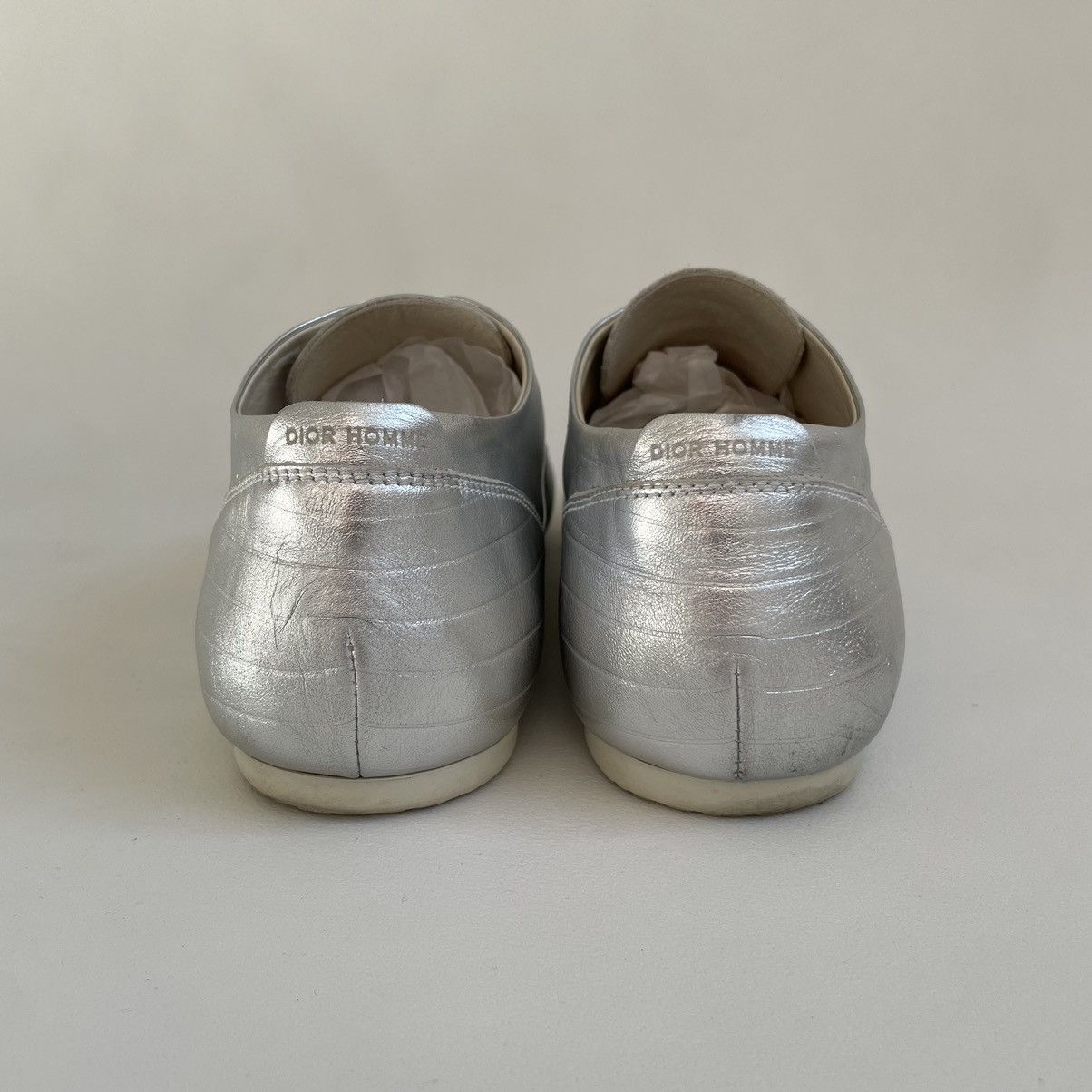 Dior S/S 07 Silver Leather Ballet Pump Sneakers Size US 9 / EU 42 - 14 Thumbnail