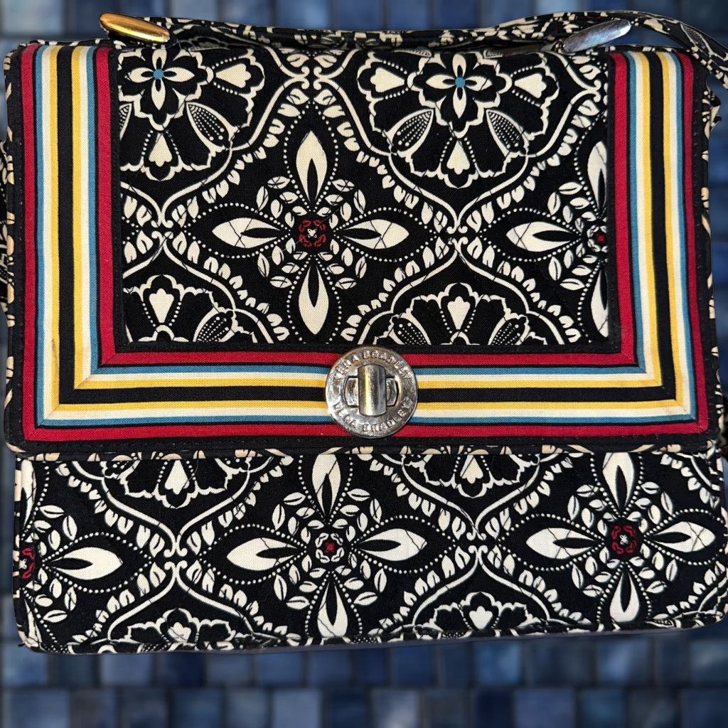 Vera Bradley Vera Bradley Barcelona Julia Bag Turn Lock Convertible Crossbody Retired Mens? Size ONE SIZE - 1 Thumbnail