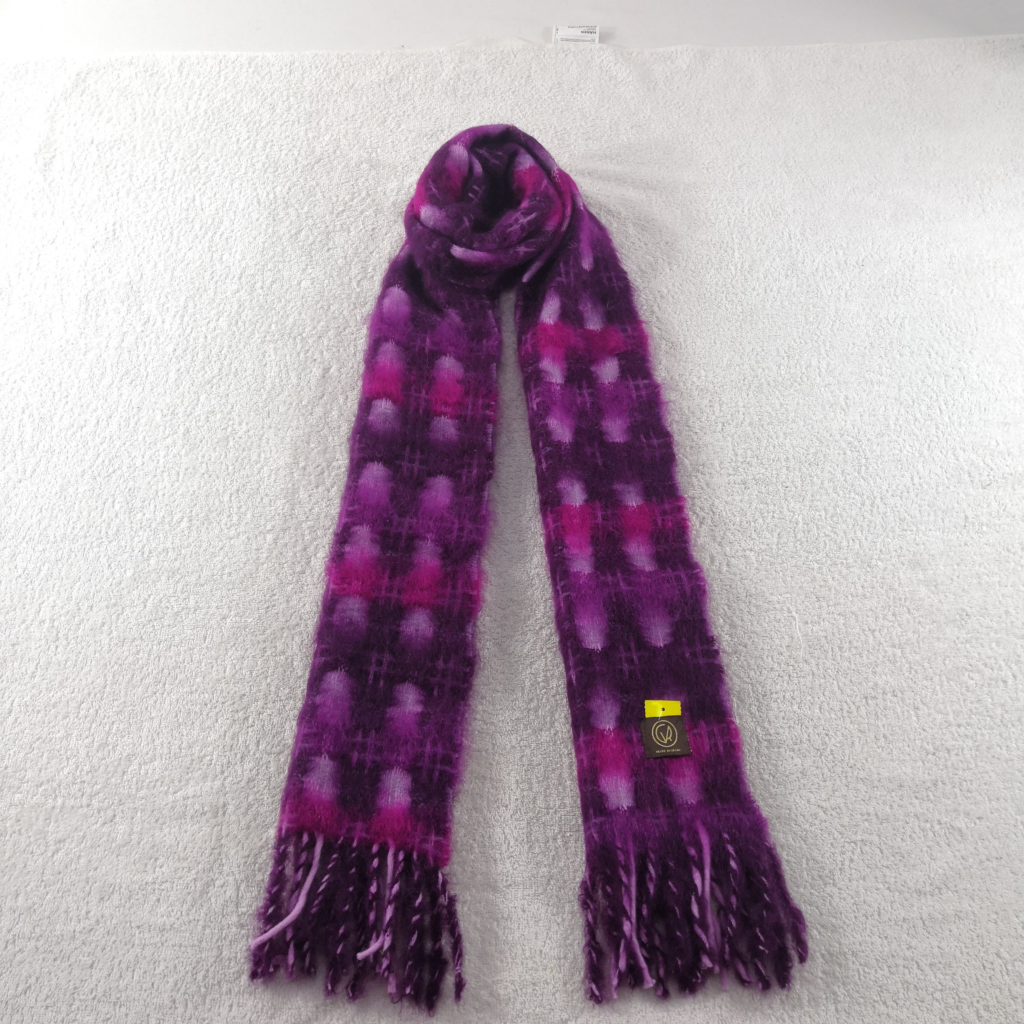 Japanese Brand Vintage Mantas Ezcaray Mohair Scarf Winter Wool Scarves . Size ONE SIZE - 1 Thumbnail