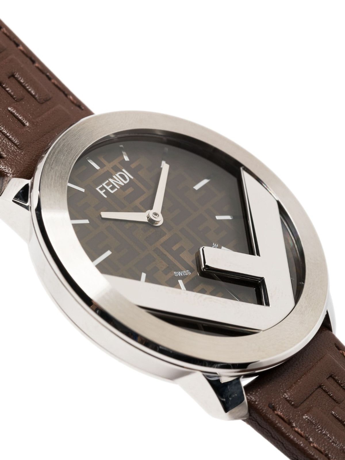 Fendi o1s1wg111224 Size: OS / Logo Watch in Brown Size ONE SIZE - 4 Thumbnail