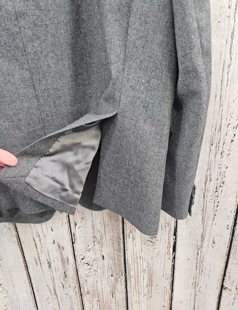 Helmut Lang HELMUT LANG size48 Gray wool double-breasted suit jacket Size 48L - 5 Thumbnail