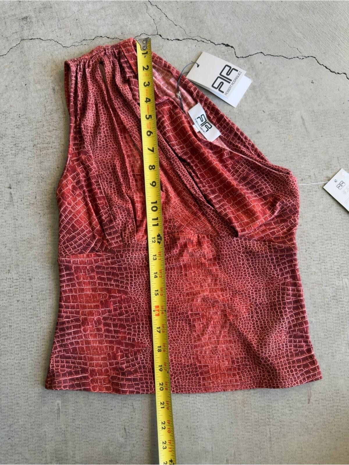 Other Robert Rodriguez / Kit One-Shoulder Top / Red Croc Size M / US 6-8 / IT 42-44 - 7 Thumbnail