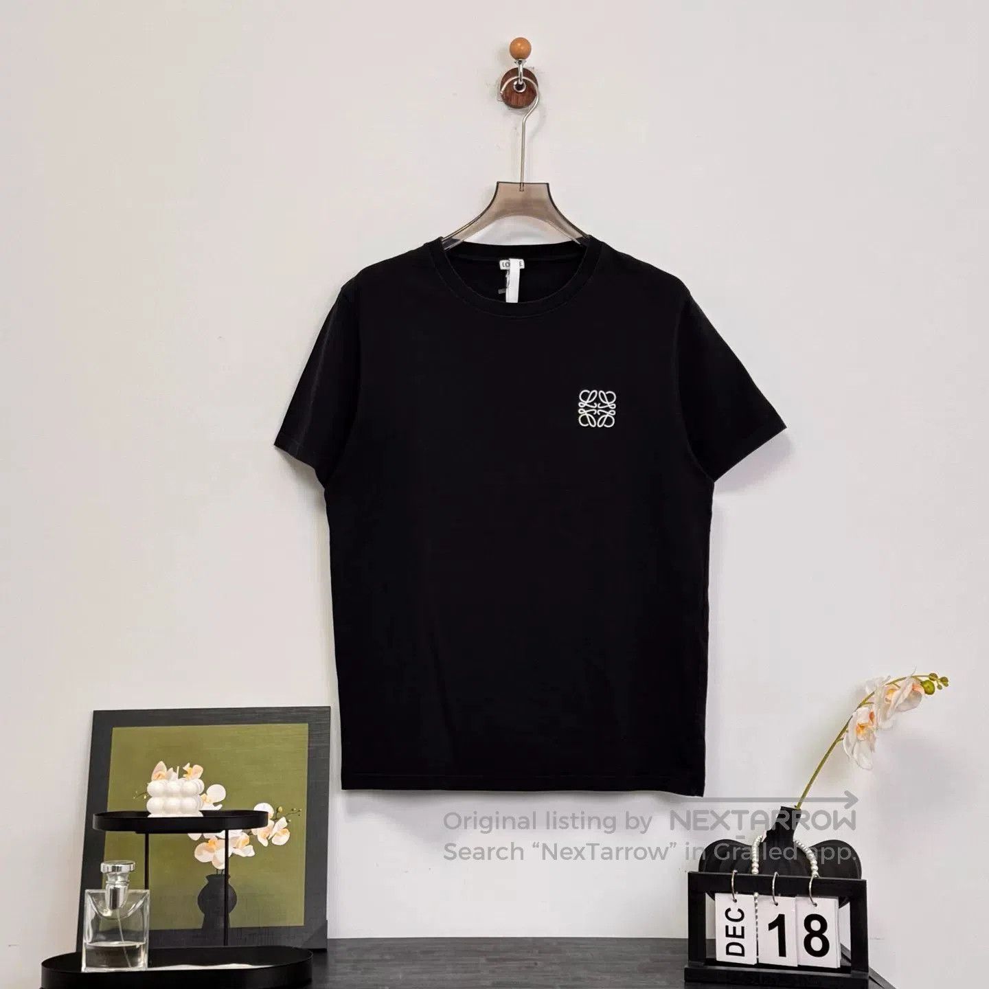 Loewe Loewe Black Embroidered Logo T-Shirt XL. Size US XL / EU 56 / 4 - 1 Thumbnail