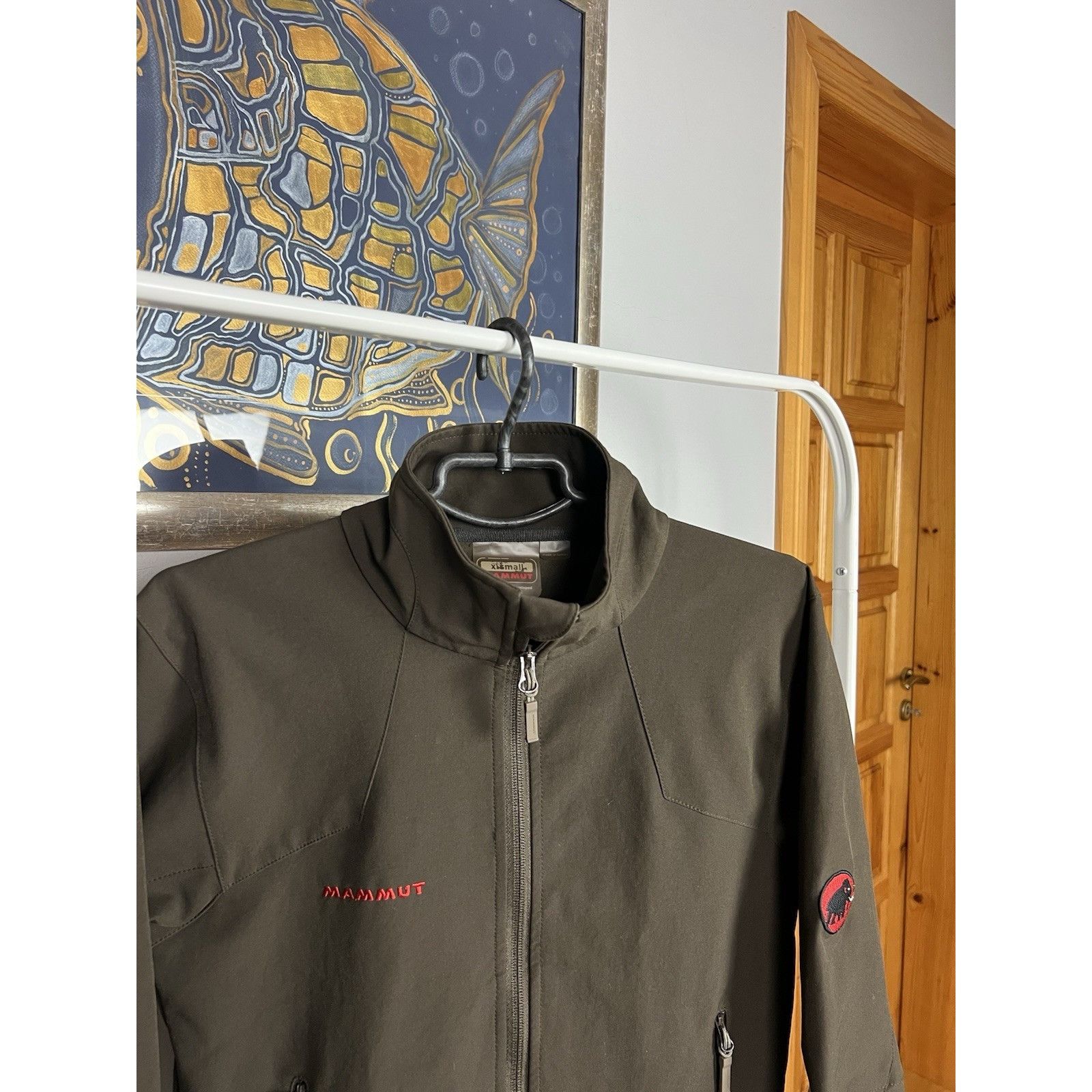 Mammut Mammut Softtech Men`s Khaki Green Softshell Jacket Size XS Size US XS / EU 42 / 0 - 5 Thumbnail