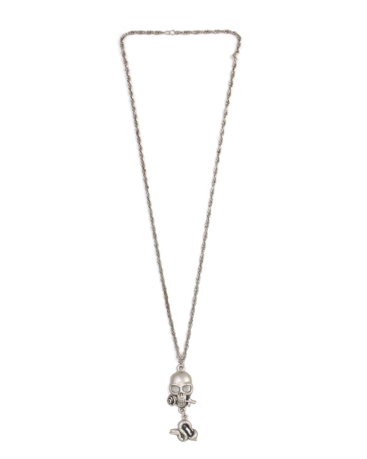 Hysteric Glamour 2000S JAPANESE MADE SKULL & SERPENT DROP NECKLACE Size ONE SIZE - 3 Thumbnail