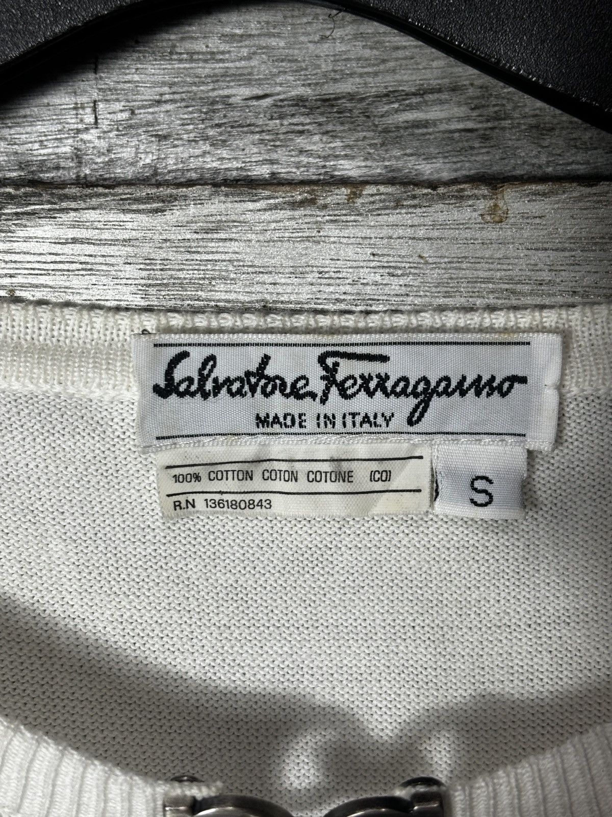 Salvatore Ferragamo Vintage Salvatore Ferragamo Short Sleeve Knit Size S / US 4 / IT 40 - 4 Thumbnail