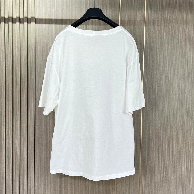 Celine Celine Printed Short Sleeve TShirt in White Size US XS / EU 42 / 0 - 2 Thumbnail