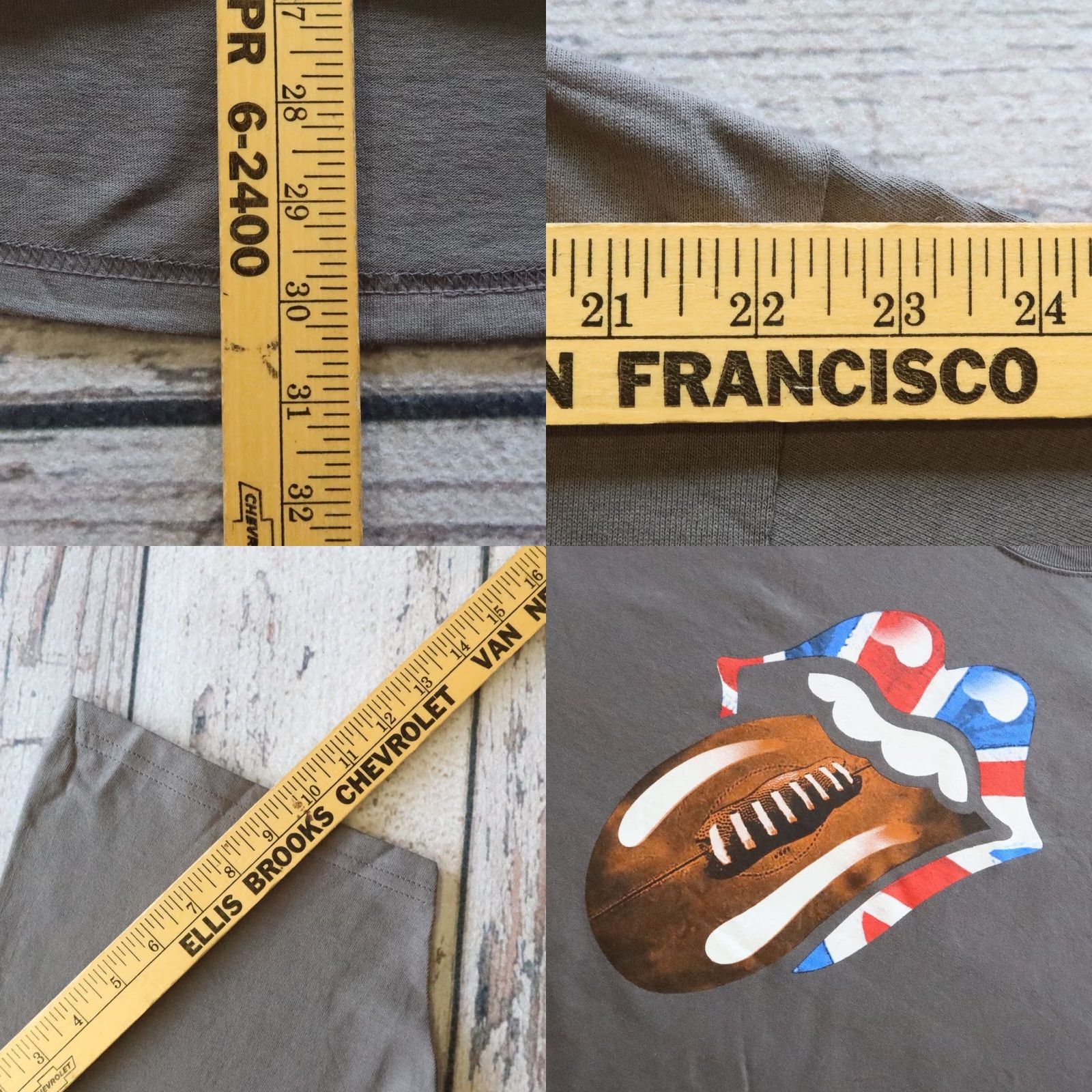 Vintage Vintage The Rolling Stones Tshirt Twikenham Band XL Gray Tee Mens Size US XL / EU 56 / 4 - 8 Thumbnail