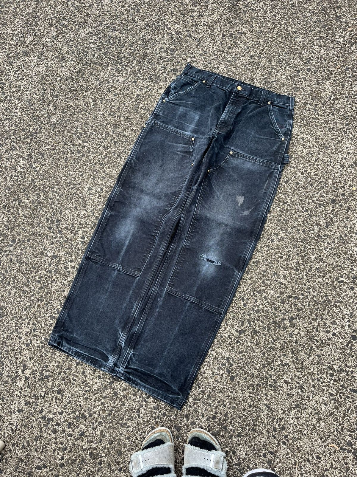 Carhartt × Vintage Faded Carhartt Made in the USA 90s Size US 34 / EU 50 - 1 Thumbnail
