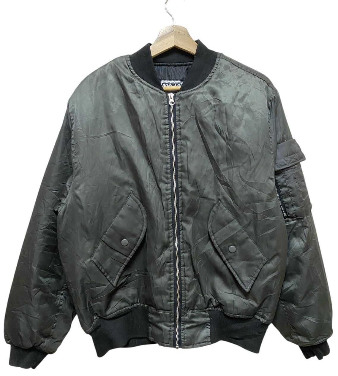The Unbranded Brand Pro Act Bomber Jaket Black Colour Zipper Size US M / EU 48-50 / 2 - 1 Thumbnail