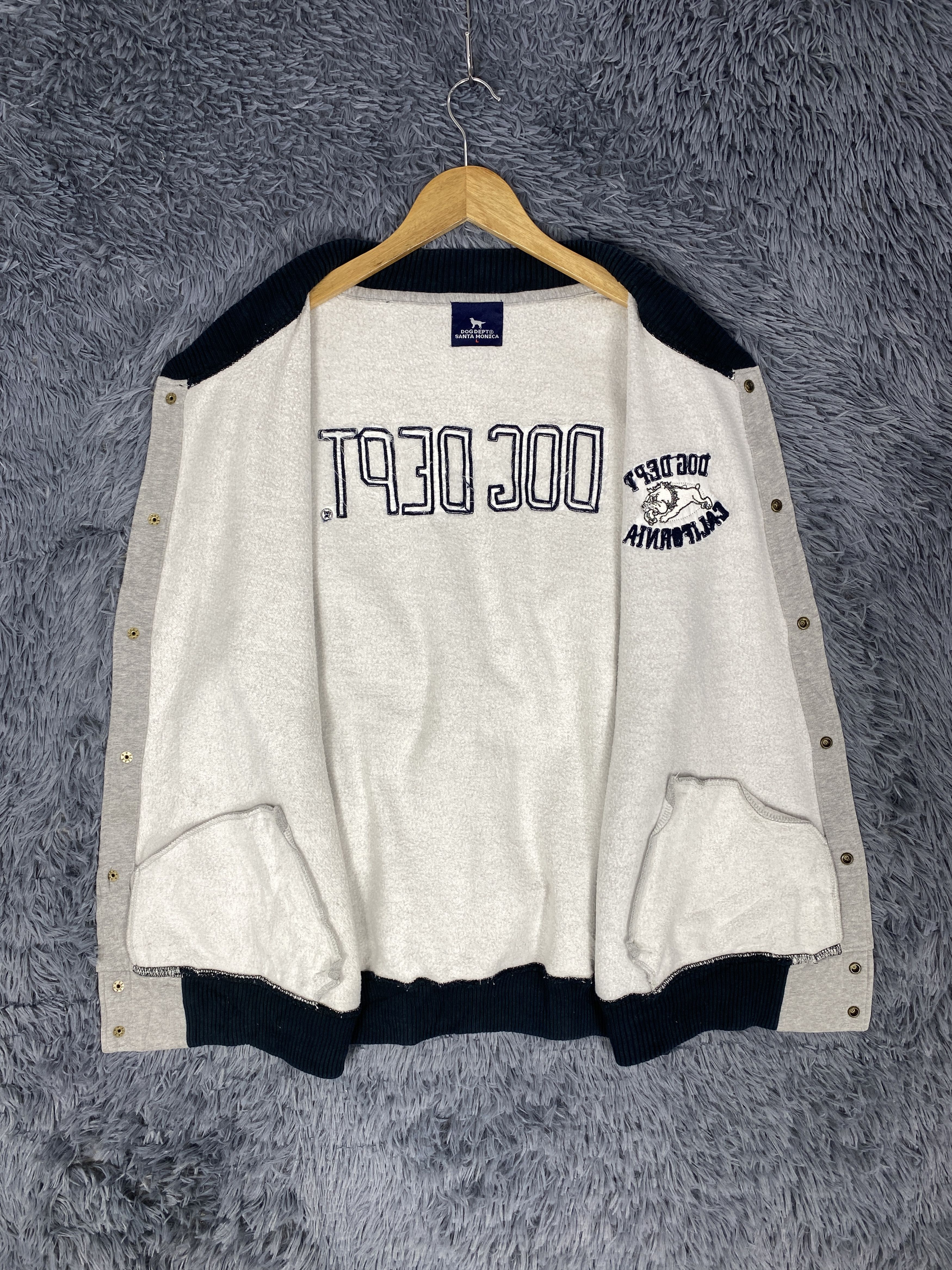Japanese Brand Vintage Dog Dept Santa Monica Varsity Jacket Size US L / EU 52-54 / 3 - 9 Thumbnail