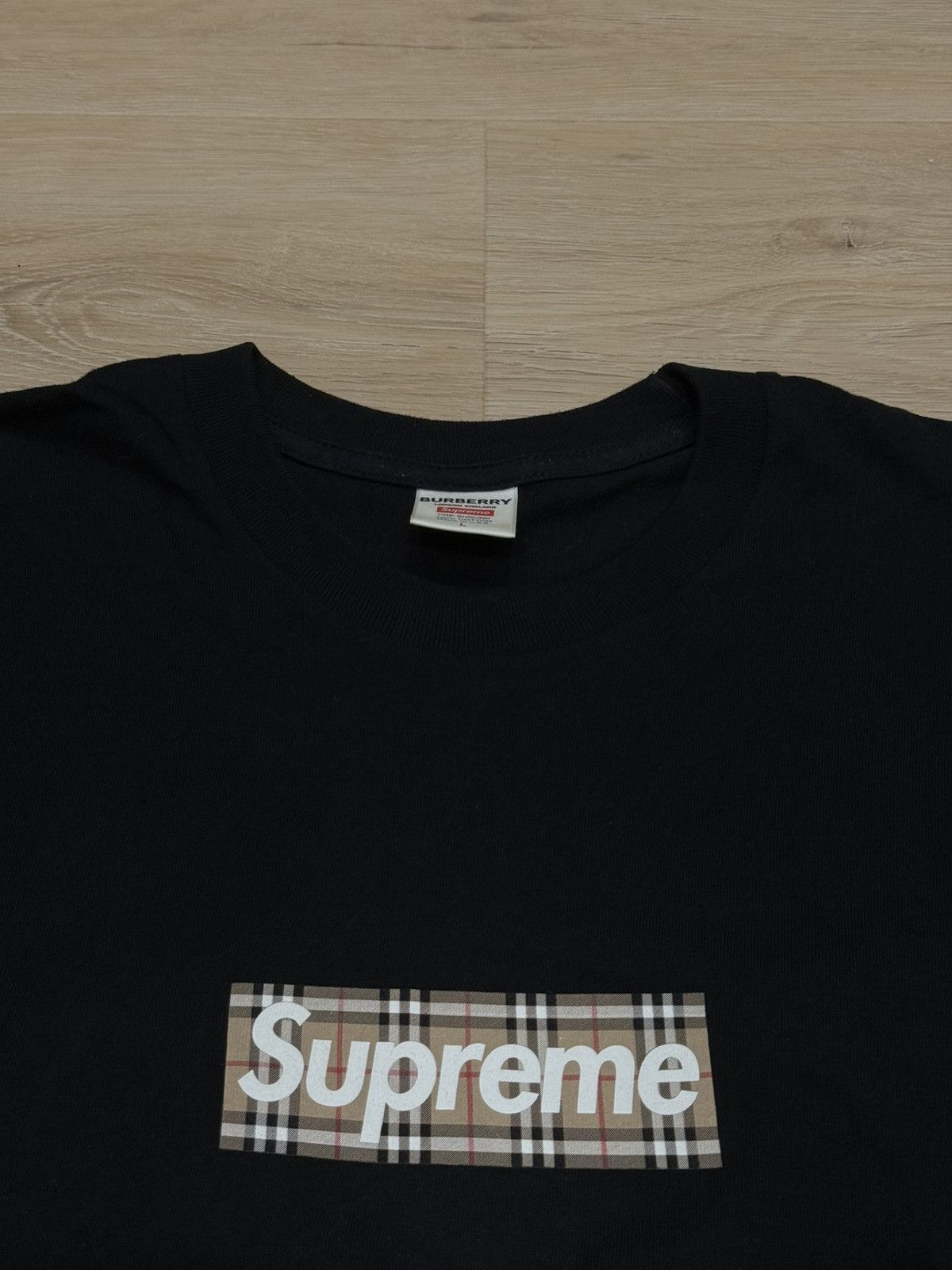 Supreme / Burberry Box Logo Tee 