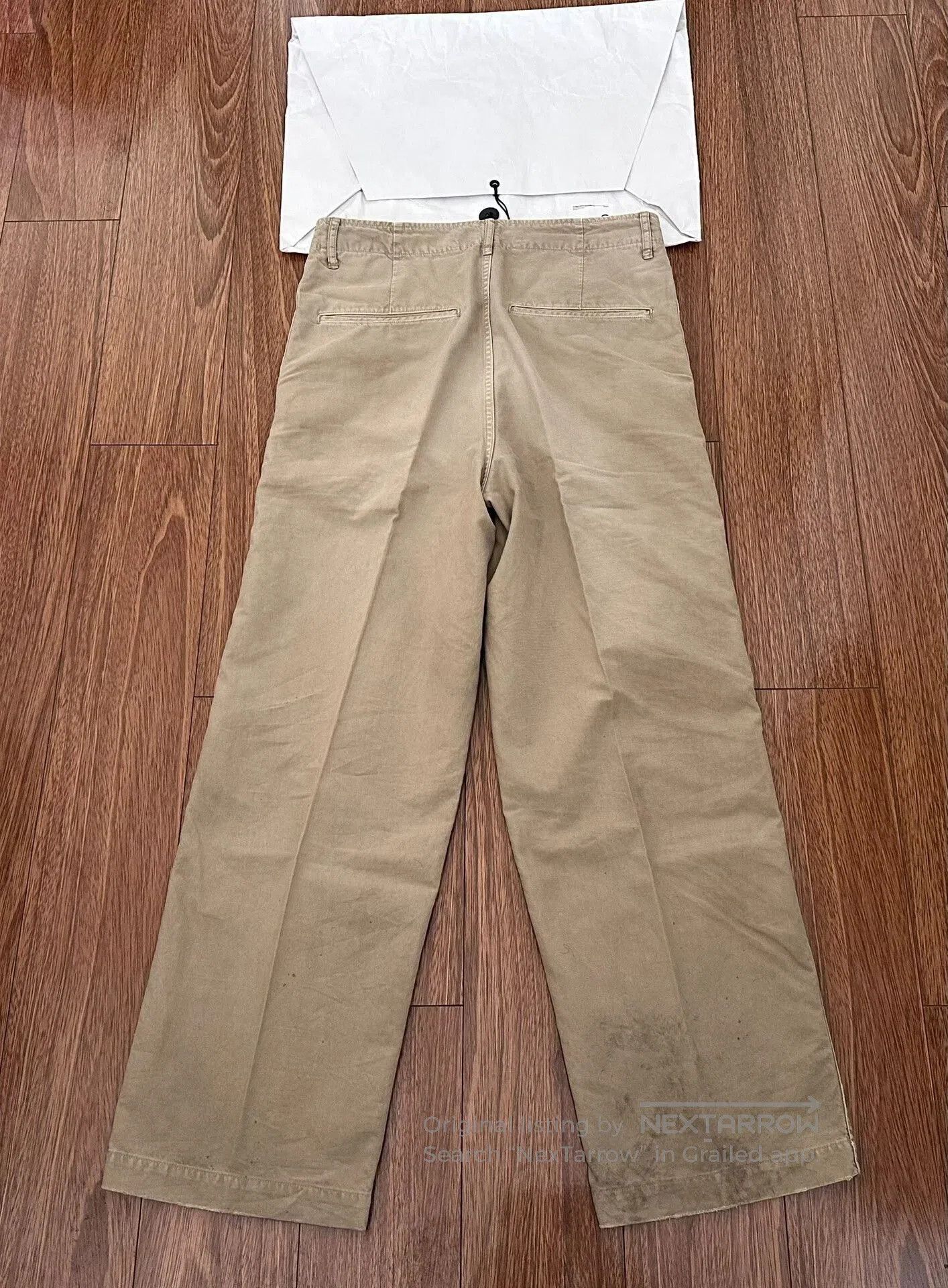 Visvim visvim wide chino pants in beige color. Size US 30 / EU 46 - 2 Thumbnail