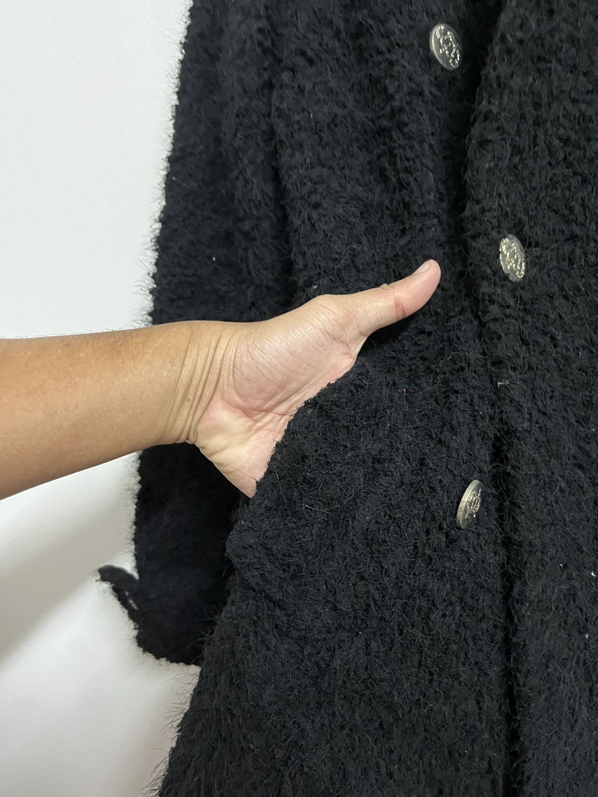 Seditionaries 💥True Vintage 90s MOHAIR PUNK Minx Fur Luxury-Look Size M / US 6-8 / IT 42-44 - 7 Thumbnail