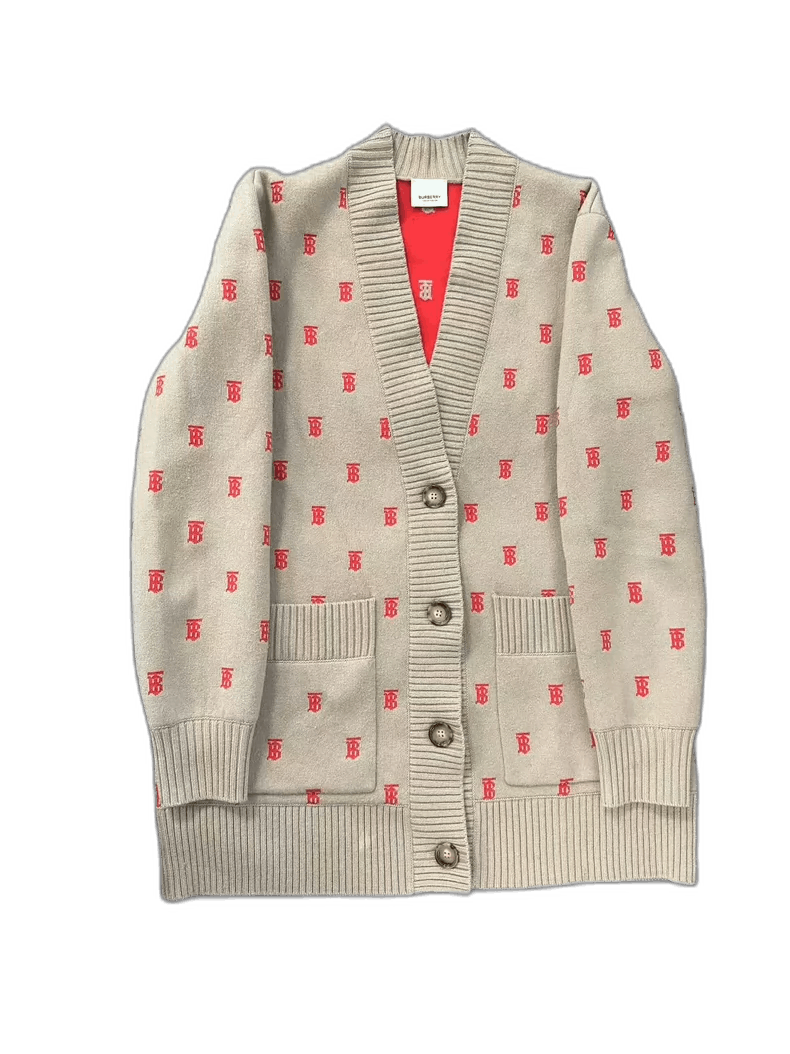 Burberry Burberry Beige TB Letter Cardigan Sweater Size US M / EU 48-50 / 2 - 1 Thumbnail
