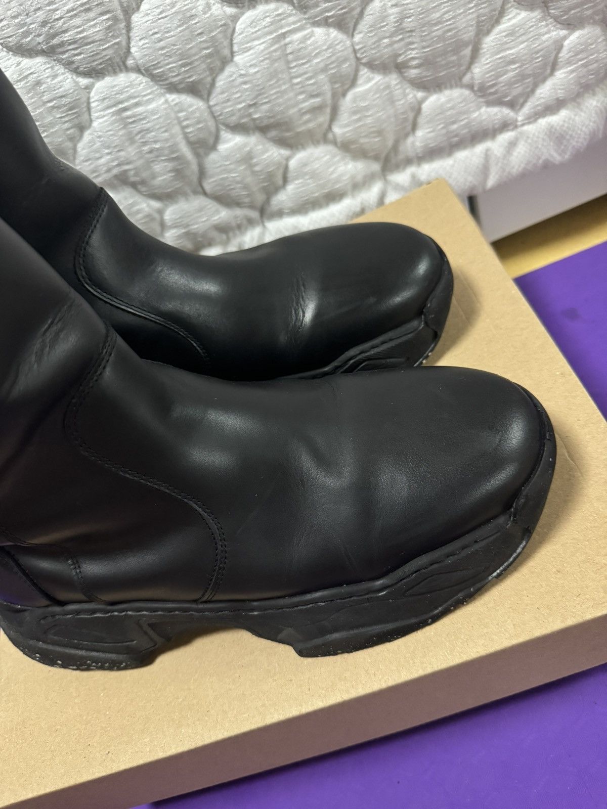Vivienne Westwood Vivienne Westwood logo embossed chunky boots Size US 9.5 / EU 42-43 - 4 Thumbnail
