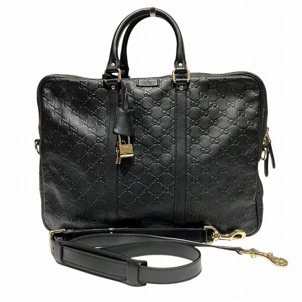 Gucci Gucci Gucci Guccissima Leather Briefcase Leather Business Bag 201480 DUTY FREE for USA Size ONE SIZE - 1 Thumbnail