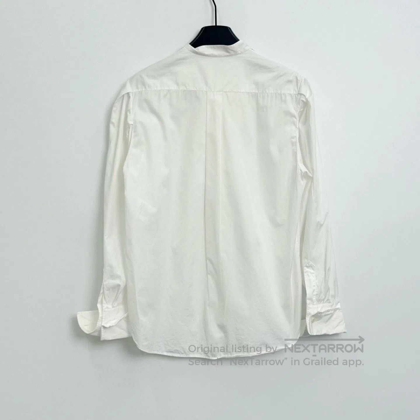 Dior Dior Solid Cotton Pleated Collar Shirt. Size XS / US 0-2 / IT 36-38 - 3 Thumbnail