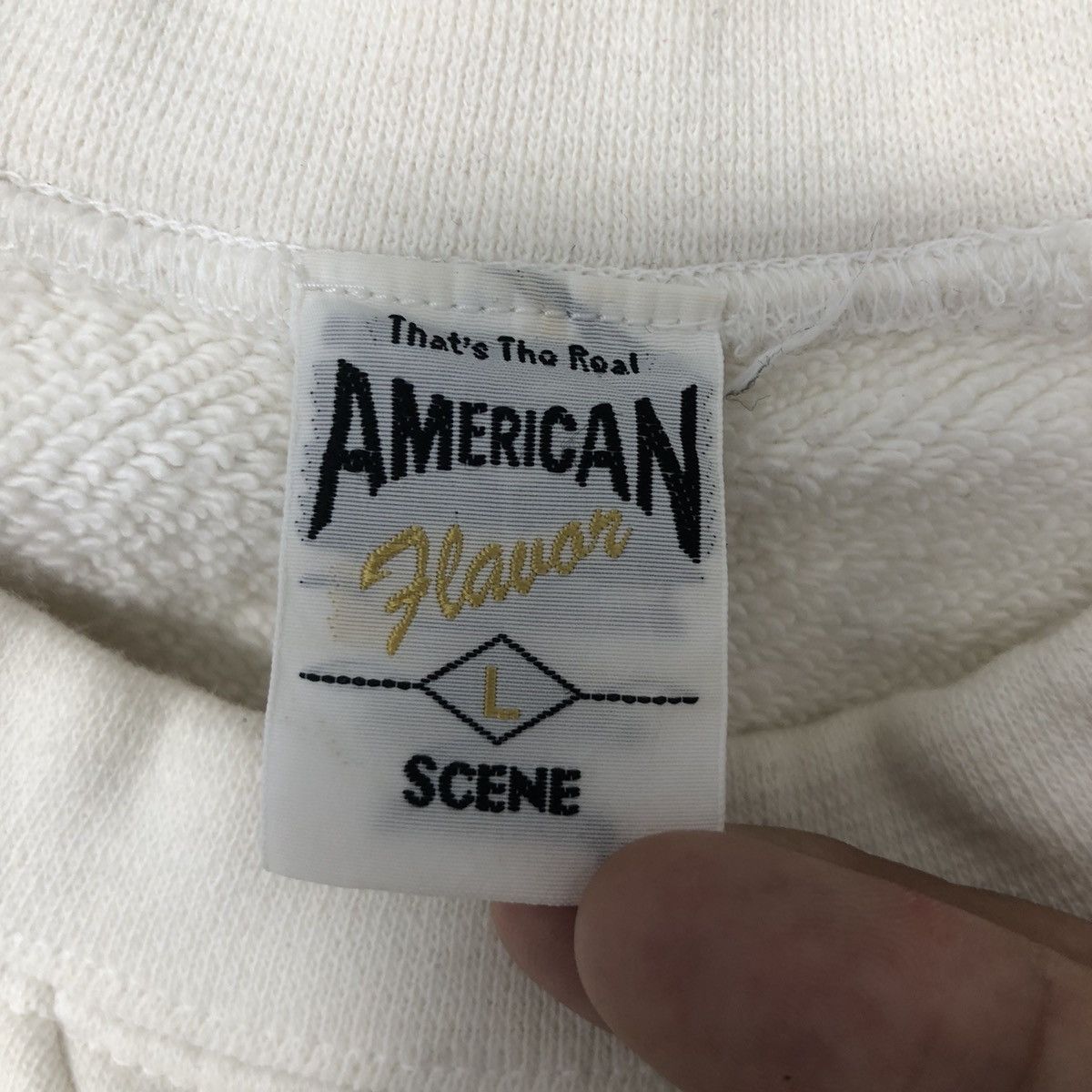 Indigo × Vintage Vintage 90s SCENE Sweatshirt Big Logo Crewneck Size L Size US L / EU 52-54 / 3 - 4 Thumbnail