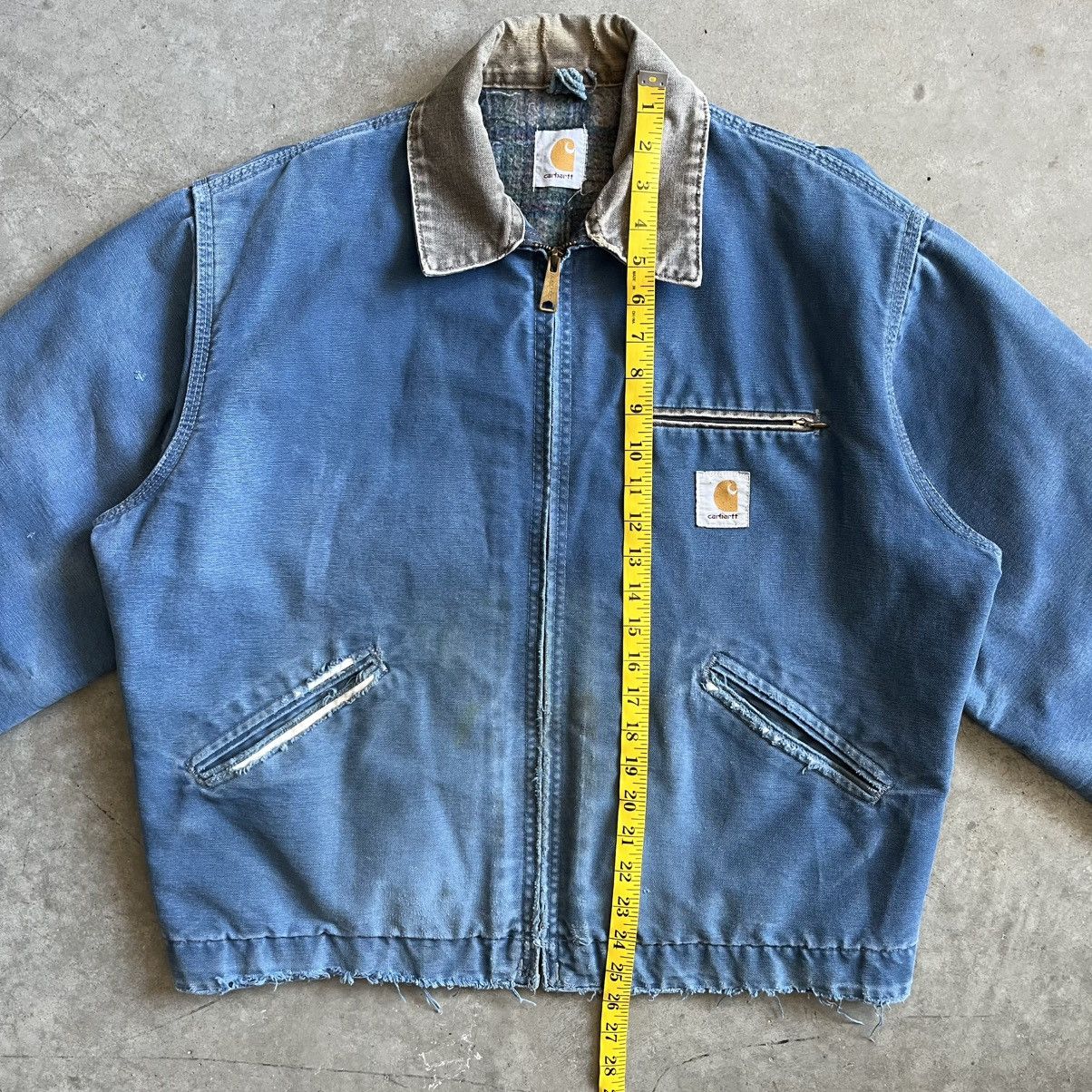 Carhartt Carhartt JB1215 Blue Detroit Jacket Rare Size Large Vintage Size US L / EU 52-54 / 3 - 13 Thumbnail