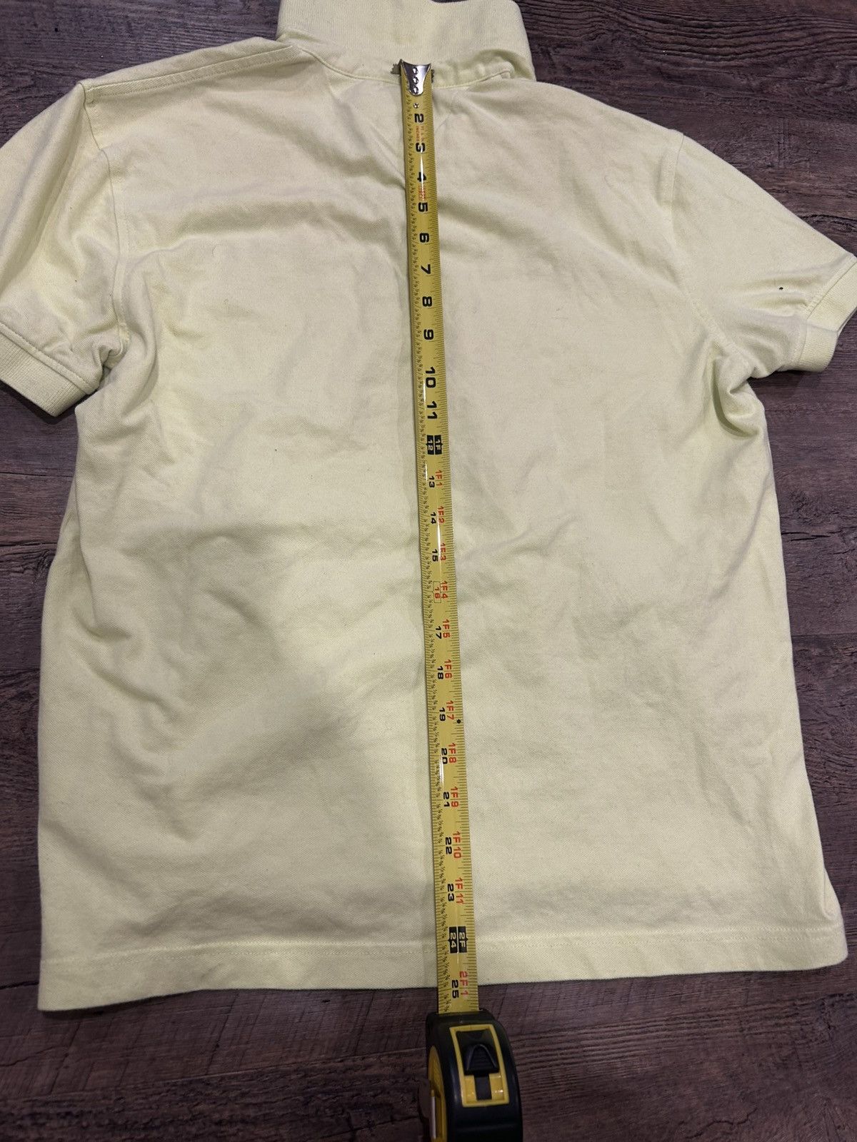Tommy Hilfiger 💐 Light Yellow Vintage Polo Shirt 💐 Size US M / EU 48-50 / 2 - 8 Thumbnail